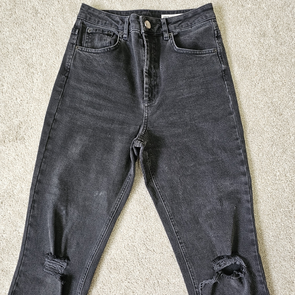 ASOS Black Distressed Denim Jeans – UK 28/30